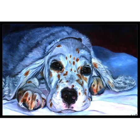 Carolines Treasures Carolines Treasures 7330MAT English Setter Pup Indoor & Outdoor Mat; 18 x 27 in. 7330MAT